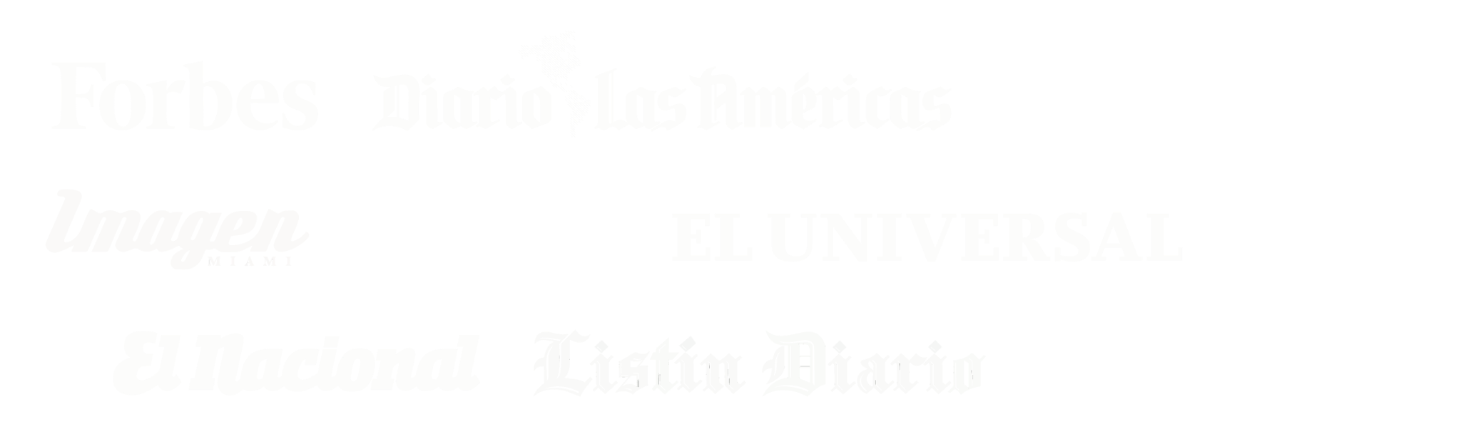 algunos de los medios en los que Guru de la Calma y Ale tu Mentora han sido vistas: forbes, diario las americas, el heraldo, imagen miami, miami new times, el universal, a24, crónica, listín diario, etc.
